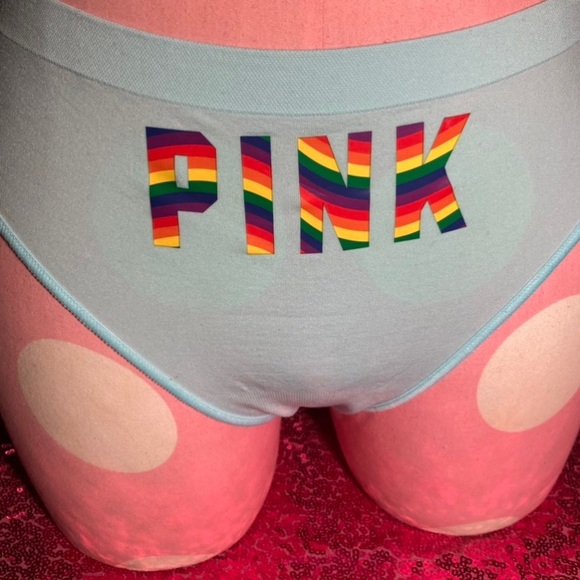 Victoria’s Secret Pink Thong Rainbow Pride Logo LGBT Size XXL Panty vspink NWT - Picture 12 of 14
